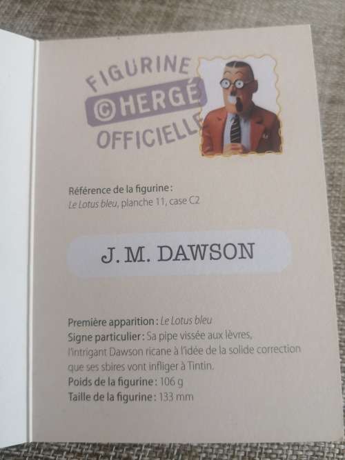 Tintin - The Blue Lotus - Police Chief J M Dawson