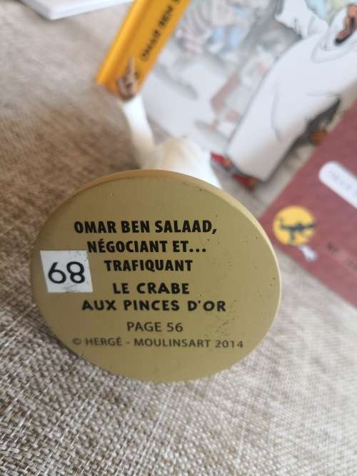 Tintin and the Crab with the Golden Claw - Omar Ben Salaad - trader and trafficker figurine