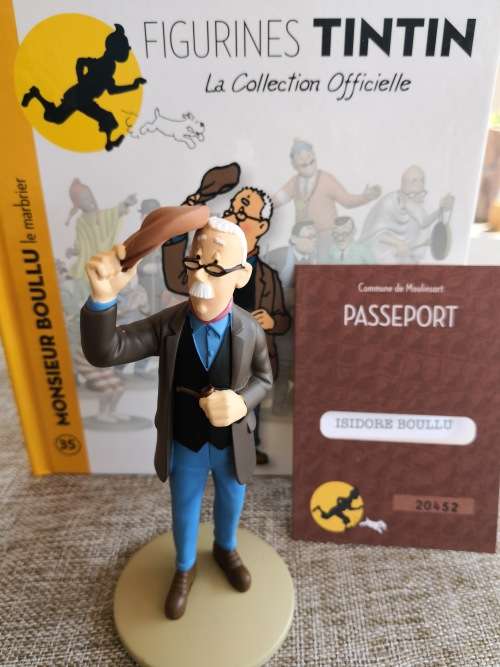 Tintin - The Castafiore Emerald - Monsieur Boullu - the marble worker - from page 62