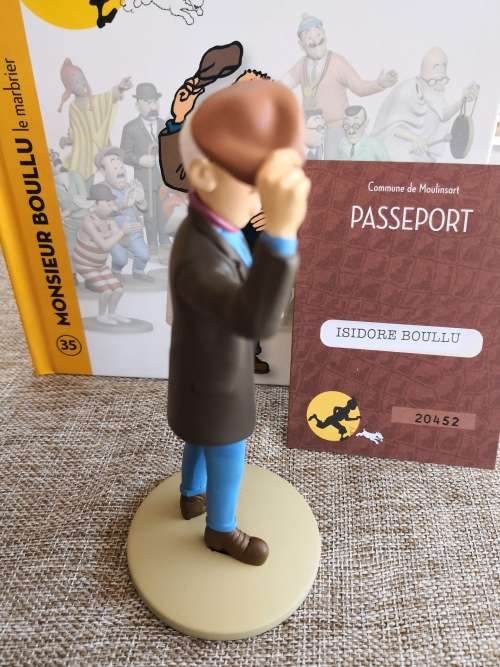 Tintin - The Castafiore Emerald - Monsieur Boullu - the marble worker - from page 62