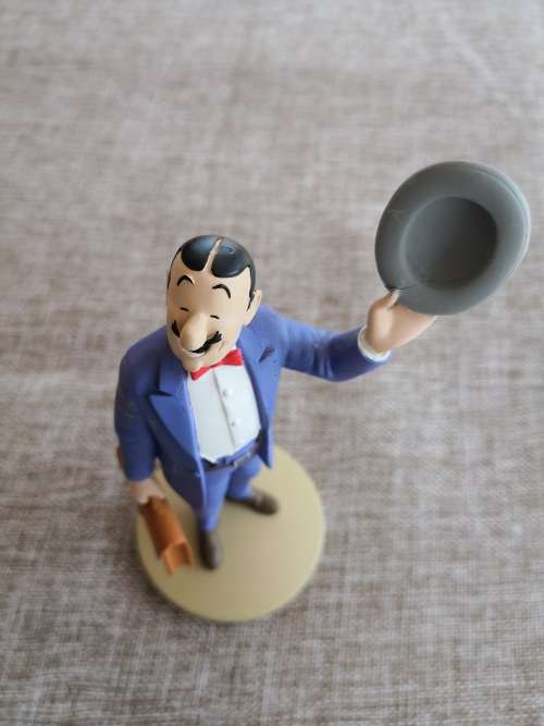 Tintin - The Castafiore Emerald - Seraphin Lampion - with a briefcase