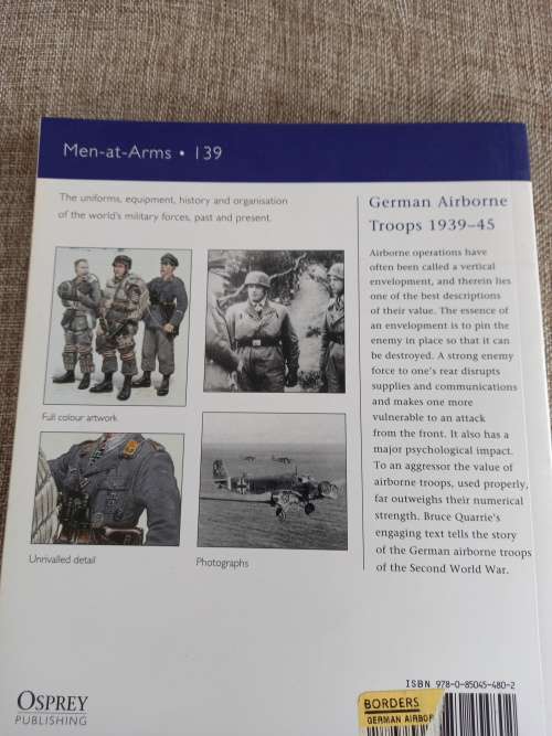 The German Army / German Airborne Troops 1939 - 1945 Osprey men at war series