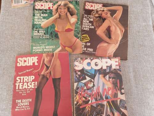 Scope Magazines x 4 1981/1986