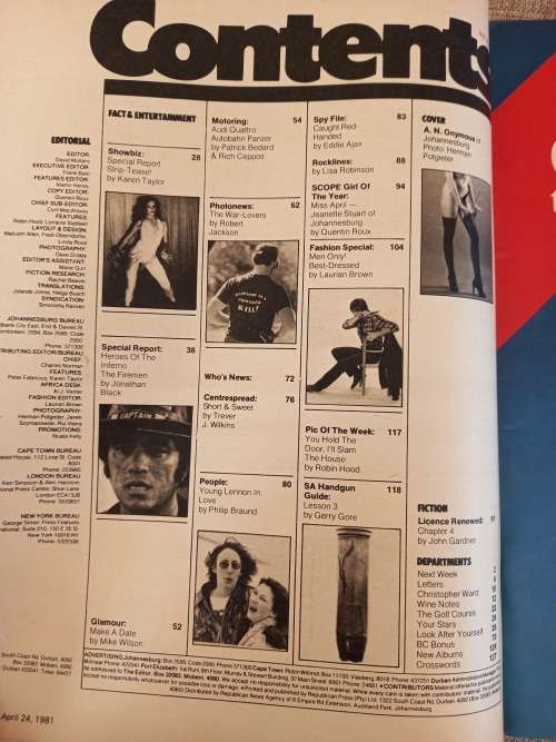 Scope Magazines x 4 1981/1986