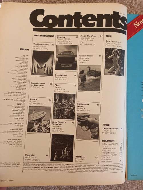 Scope Magazines x 4 1981/1986