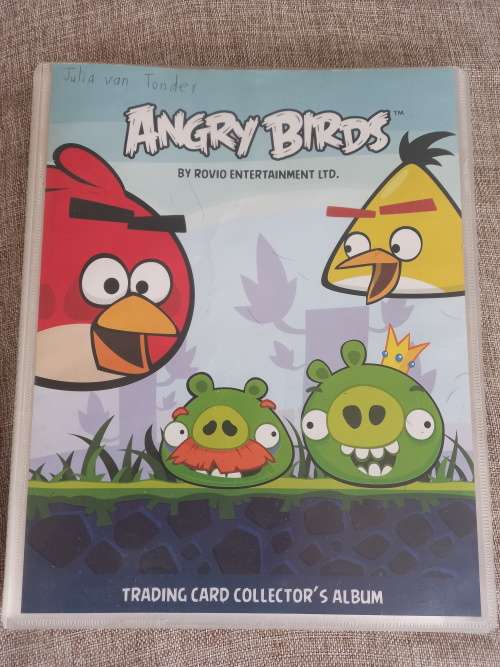 Angry Birds Trading Cards Collectors Album with 180 cards