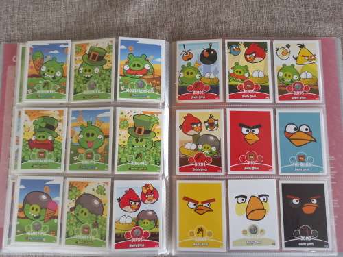 Angry Birds Trading Cards Collectors Album with 180 cards