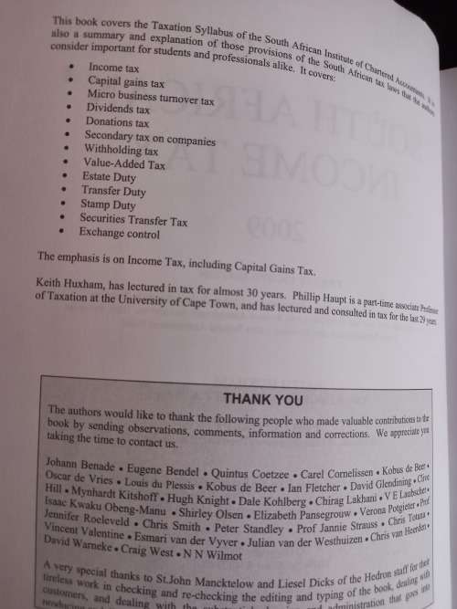 Notes on South African Income Tax - 2009 - Phillip Haupt