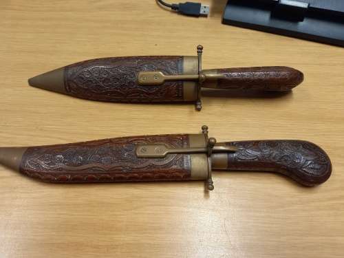 Antique Kitchen Carving Knife and Fork set