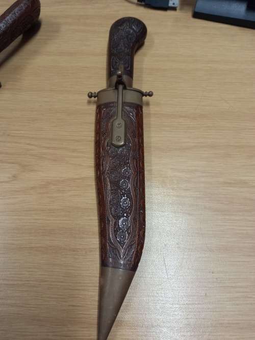 Antique Kitchen Carving Knife and Fork set