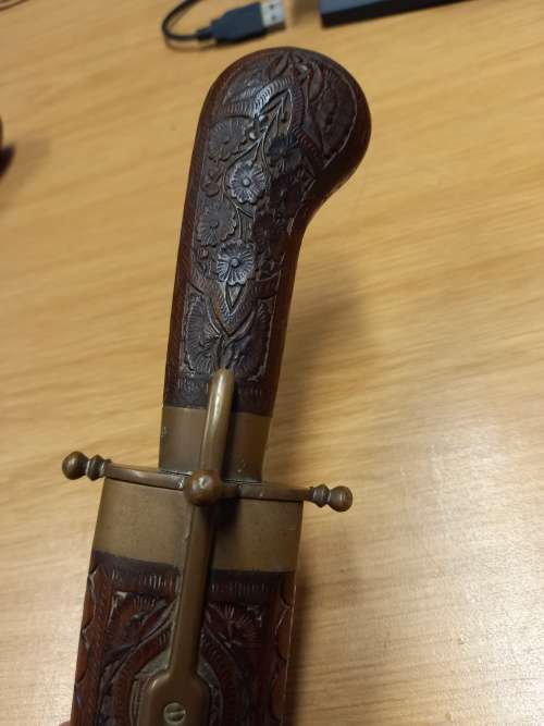 Antique Kitchen Carving Knife and Fork set