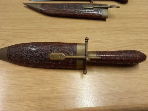 Antique Kitchen Carving Knife and Fork set