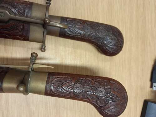 Antique Kitchen Carving Knife and Fork set
