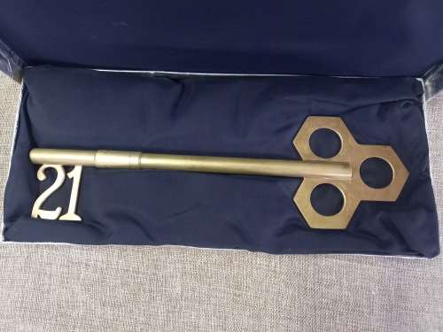 21 Years Key to Life - Large, Brass/copper