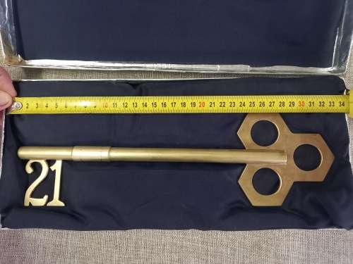 21 Years Key to Life - Large, Brass/copper