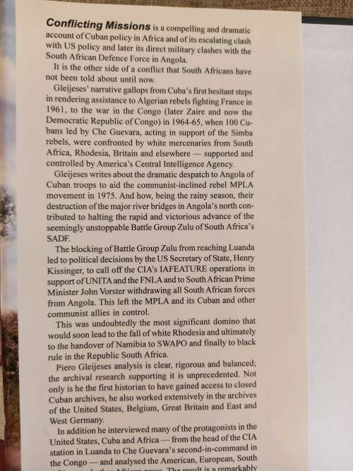 Conflicting Missions - Havana, Washington, Pretoria - Piero Gleijeses