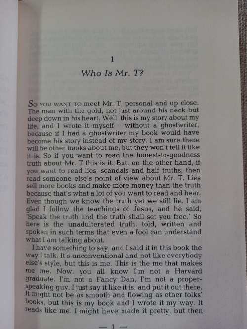 Mr T . An autobiography by Mr T