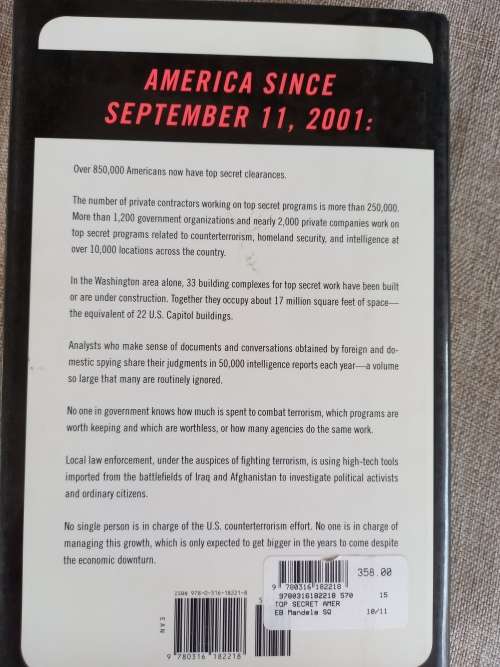 Top Secret America - the rise of the new american security state