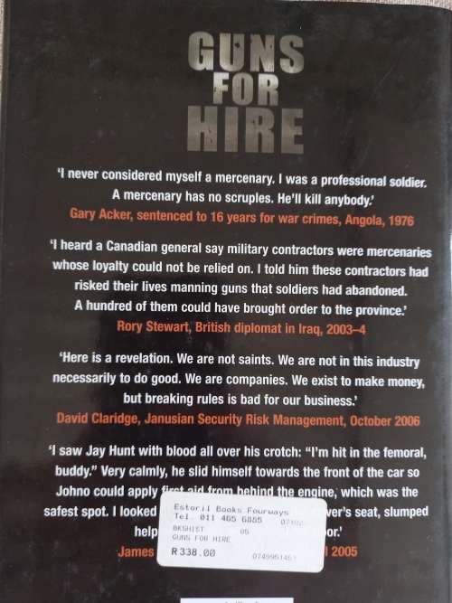 Guns for Hire - the inside story of freelance soldiering