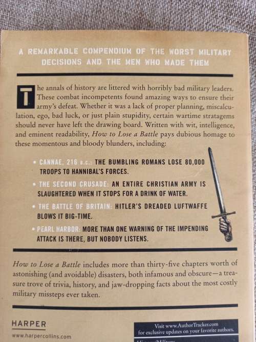 How to Lose a Battle - Foolish plans and great military blunders