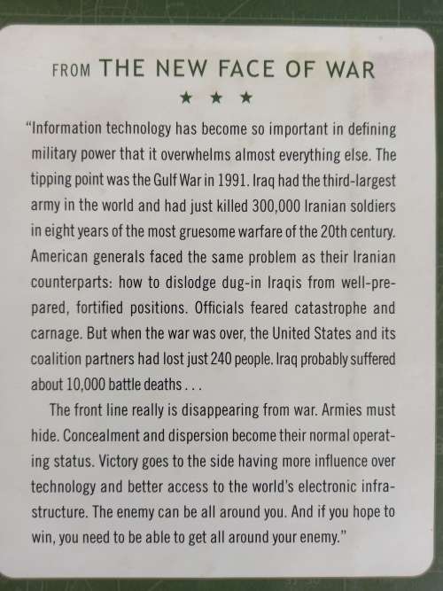 The New Face of War: How War Will Be Fought in the 21st Century