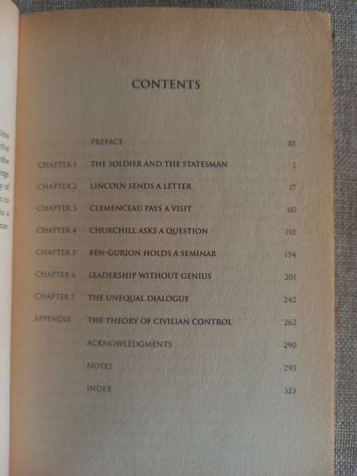 Supreme Command - soldiers, statesmaen and leadership in wartime - Eliot A Cohen
