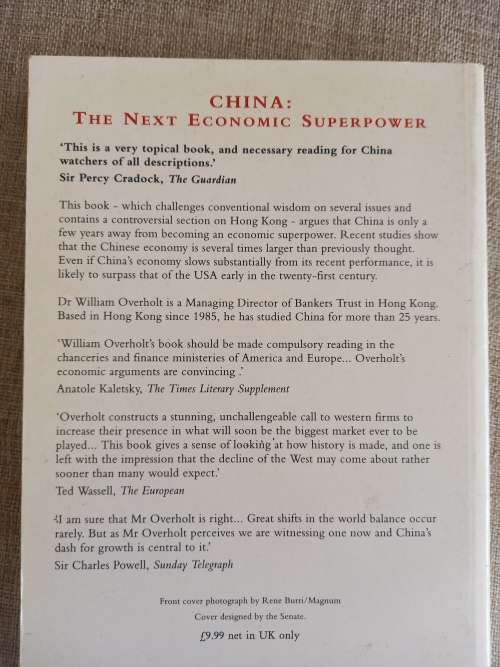 China - The next economic superpower - William H Overholt