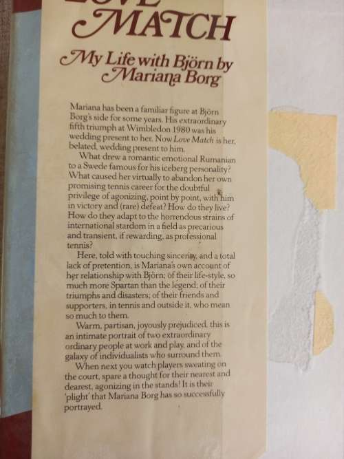 Love Match - my life with Bjorn by Mariana Borg ( Bjorn Borg )
