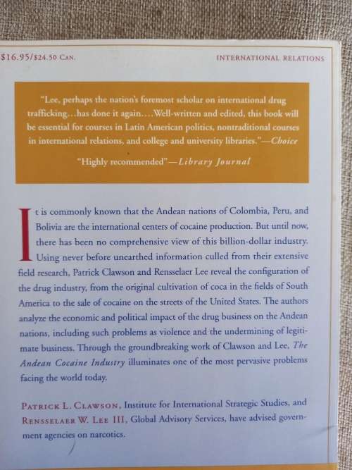 The Andean Cocaine Industry - Patrick L Clawson , Rensselaer W Lee III