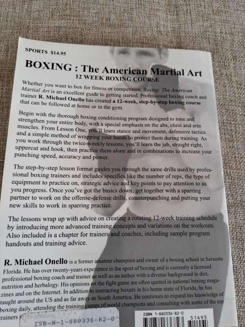 Boxing - The American Martial Art - R.Michael Onello
