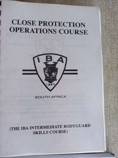 Close Protection Operations Course / VIP Protection course / Bodyguarding manuals