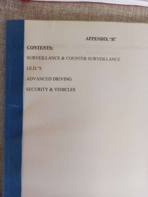 Close Protection Operations Course / VIP Protection course / Bodyguarding manuals