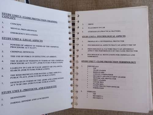 Close Protection Operations Course / VIP Protection course / Bodyguarding manuals