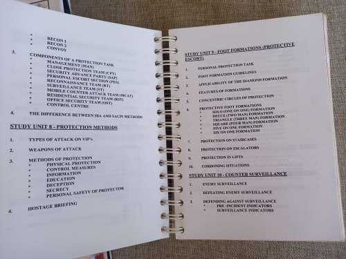 Close Protection Operations Course / VIP Protection course / Bodyguarding manuals