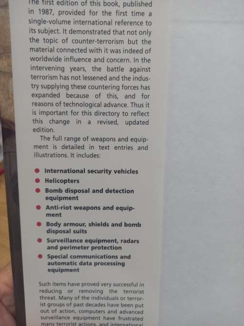 Weapons and Equipment of Counter - Terrorism
