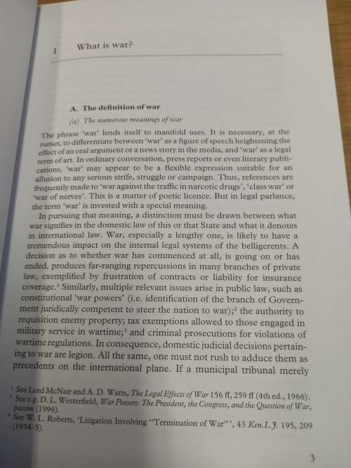 War Aggression and Self defence - Yoram Dinstein