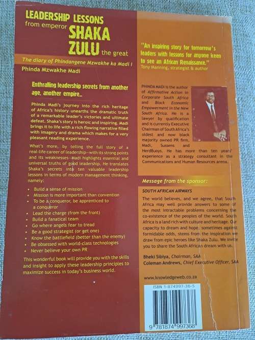 Leadership Lessons from emperor Shaka Zulu the great