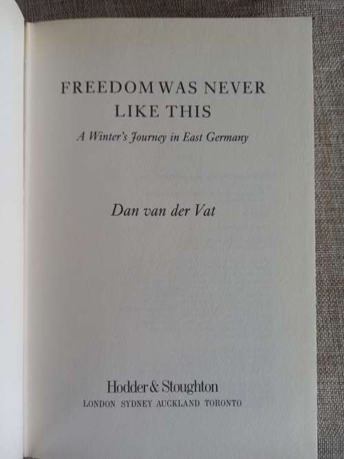 Freedom Was Never Like This - a winters journey in East Germany