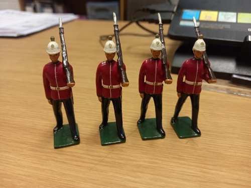 24th Foot Regiment ( Zulu War ) - 4 lead soldiers