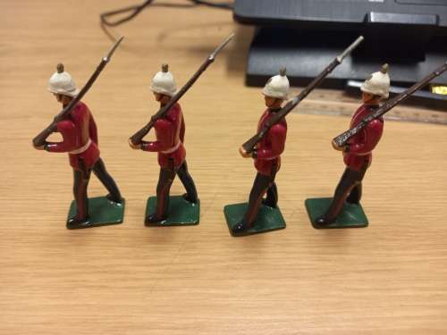 24th Foot Regiment ( Zulu War ) - 4 lead soldiers