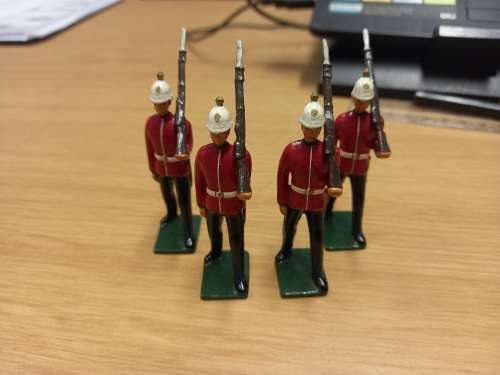 24th Foot Regiment ( Zulu War ) - 4 lead soldiers