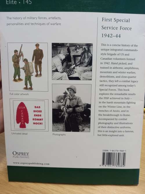 First Special Service Force 1942 - 44 - Elite - Osprey Publishing