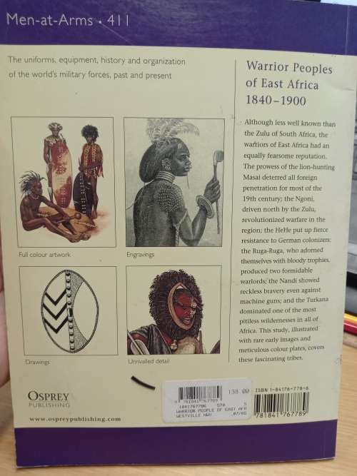 Warrior Peoples of East Africa 18401900 - men at arms - Osprey publishing