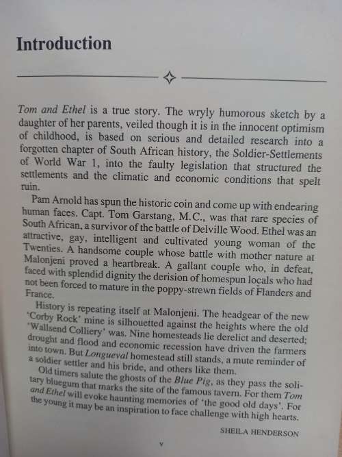 Tom and Ethel - the story of a soldier settlement - Pam Arnold * SIGNED *