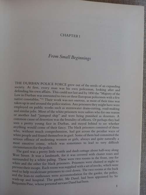 A History of the Durban City Police - Revd Jack Jewell