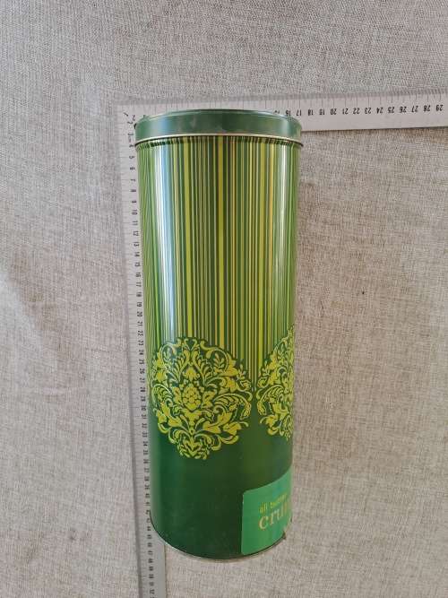 Biscuit Tin - long green