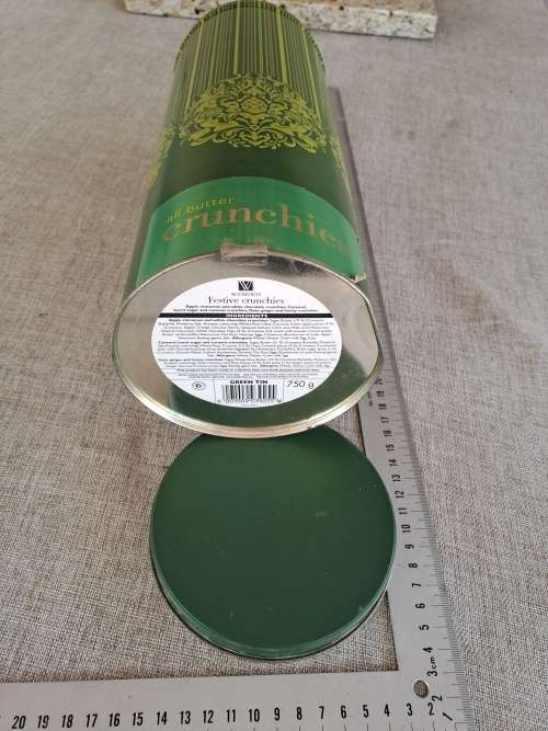 Biscuit Tin - long green