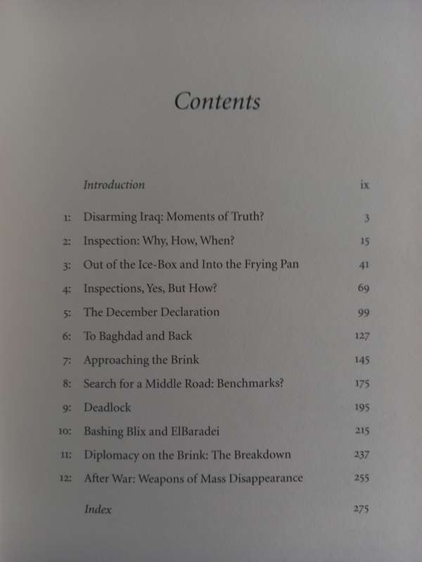 Disarming Iraq - the search for the weapons of mass destruction - Hans Blix