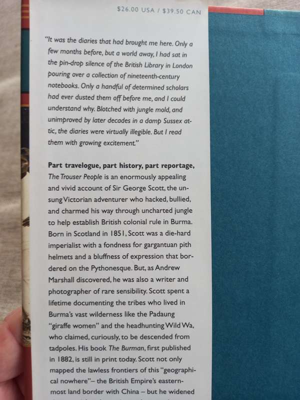 The Trouser People - a story of Burma in the shadow of an empire - Andrew Marshall