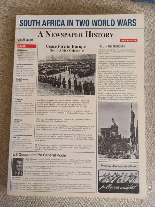 South Africa in Two World Wars: A Newspaper History (Paperback) - Vic Alhadeff